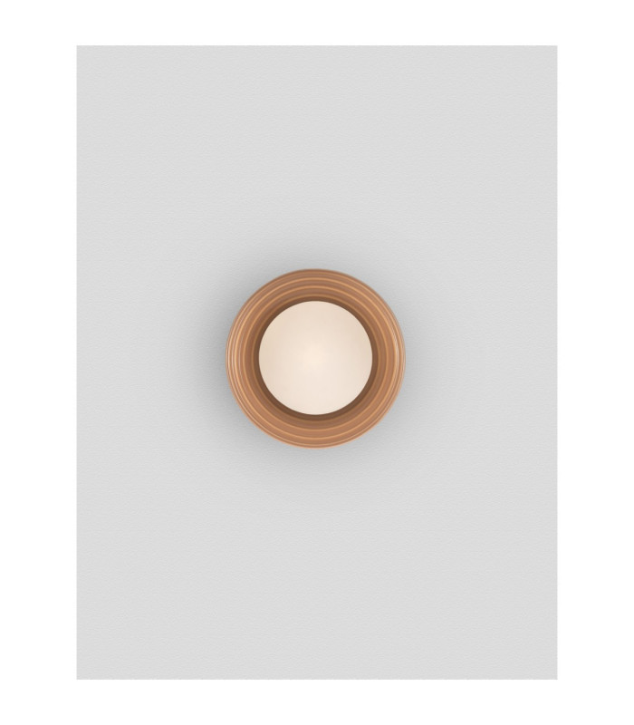 Orbique 16cm Globe Wall Lights Caramel Opal LED G9 1x5W IP44-4