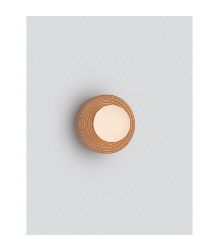 Orbique 16cm Globe Wall Lights Caramel Opal LED G9 1x5W IP44-7