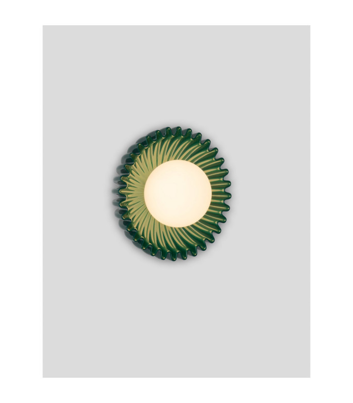 Petel Globe Wall Lights Green Opal LED G9 1x5W-7
