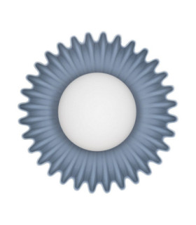 Petel Globe Wall Lights Grey Blue Opal LED G9 1x5W-1