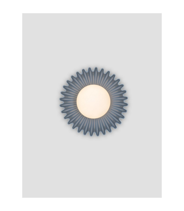Petel Globe Wall Lights Grey Blue Opal LED G9 1x5W-4