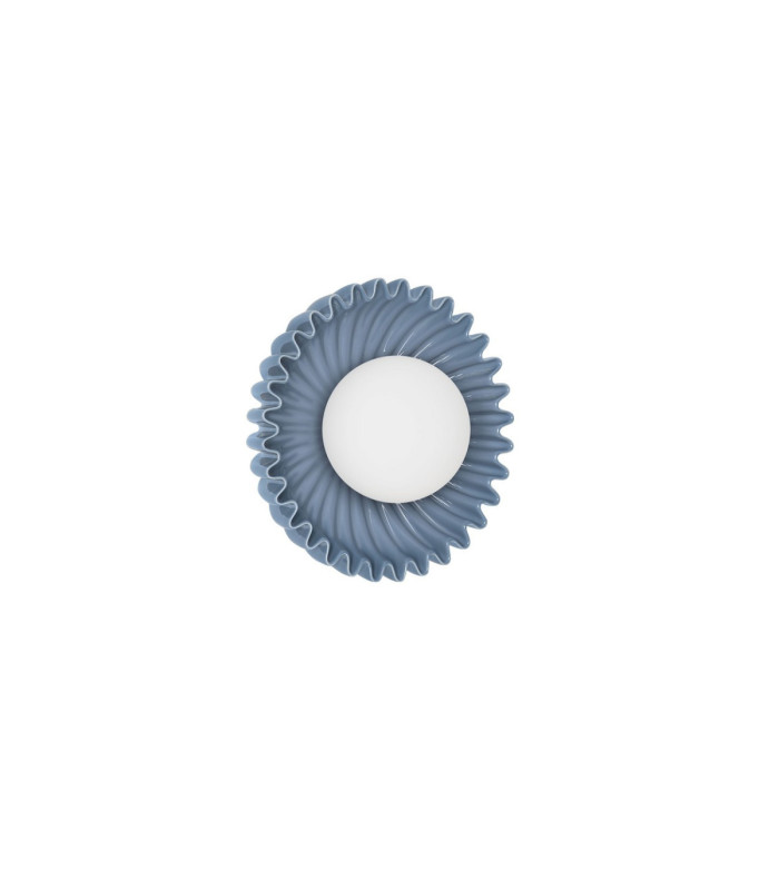 Petel Globe Wall Lights Grey Blue Opal LED G9 1x5W-5