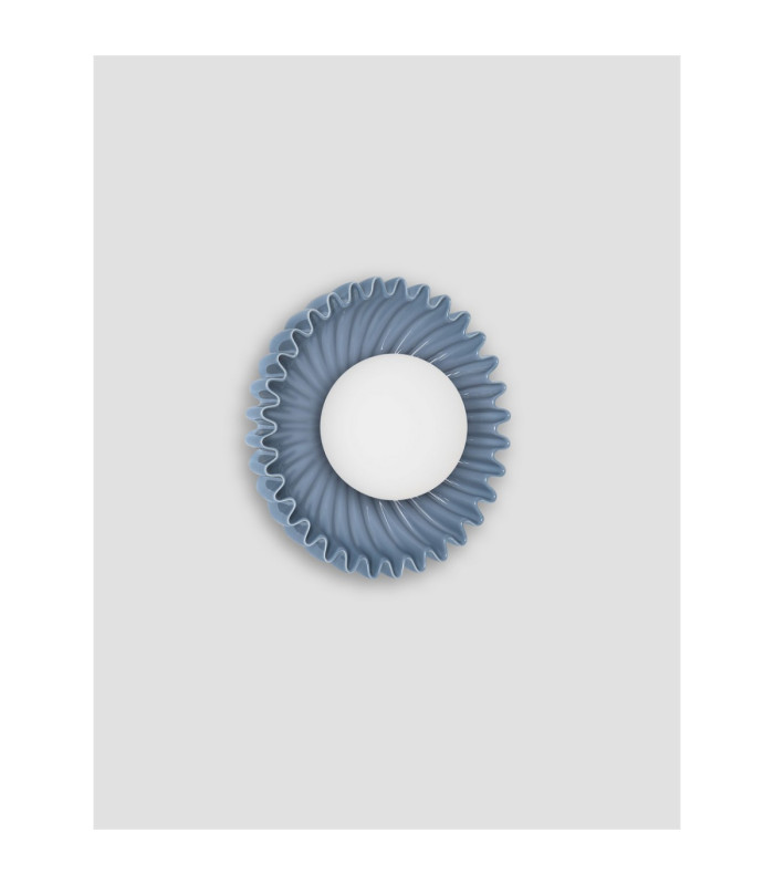 Petel Globe Wall Lights Grey Blue Opal LED G9 1x5W-6