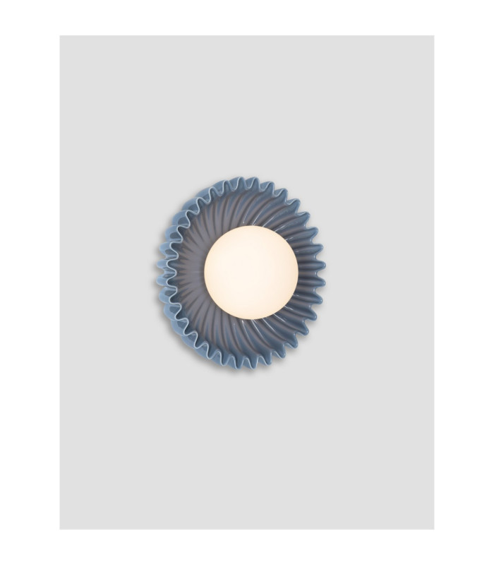 Petel Globe Wall Lights Grey Blue Opal LED G9 1x5W-7