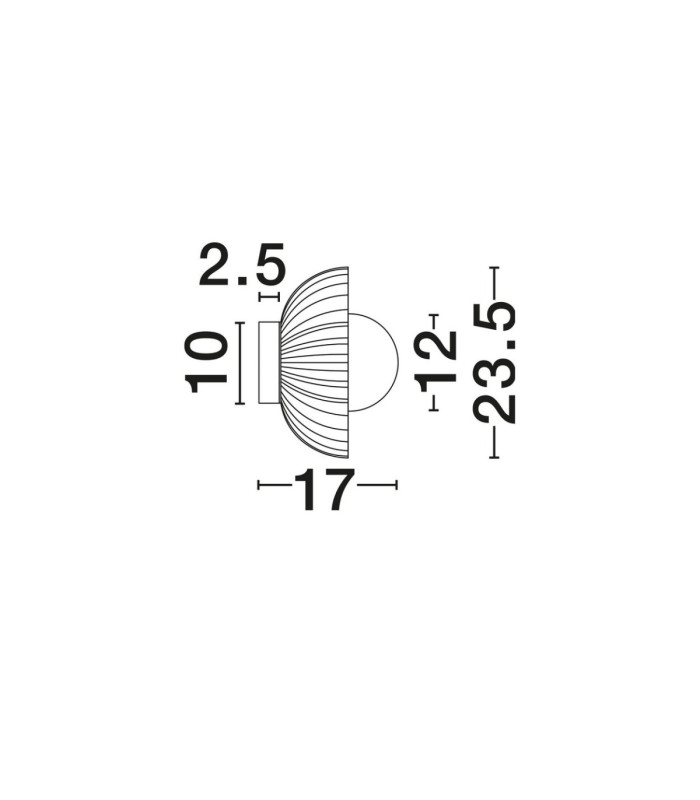 Petel Globe Wall Lights Caramel Opal LED G9 1x5W-9