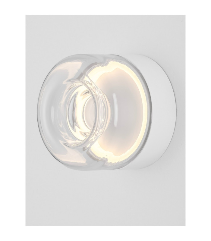 Doris Integrated LED Wall Lamp Sandy White Clear LED 6W 354lm 3000K-2