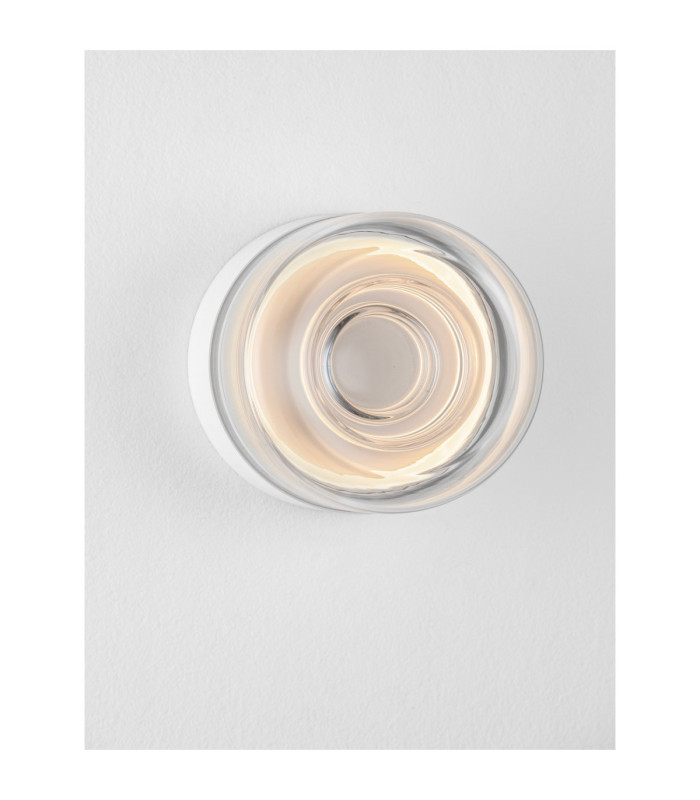 Doris Integrated LED Wall Lamp Sandy White Clear LED 6W 354lm 3000K-7