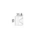 Doris Integrated LED Wall Lamp Sandy White Clear LED 6W 354lm 3000K-8