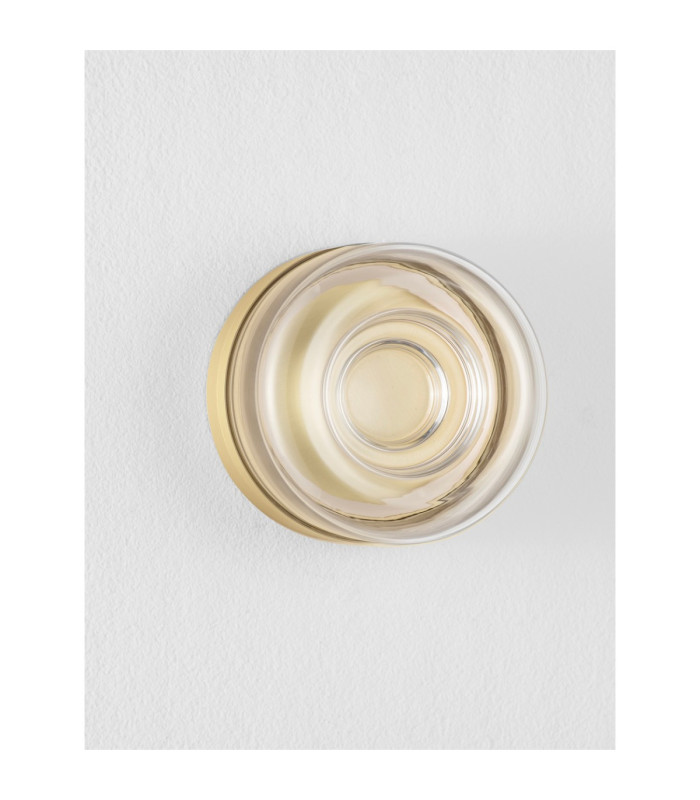 Doris Integrated LED Wall Lamp Gold Clear LED 6W 354lm 3000K-6