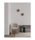 Doris Integrated LED Wall Lamp Sandy Black Clear LED 6W 354lm 3000K-2