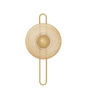Nous II 30cm Integrated LED Wall Lamp Brass Gold Amber LED 8W 304lm 3000K-1