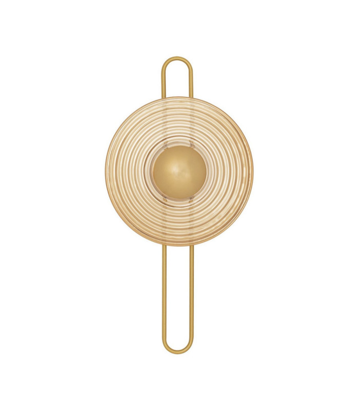 Nous II 30cm Integrated LED Wall Lamp Brass Gold Amber LED 8W 304lm 3000K-1
