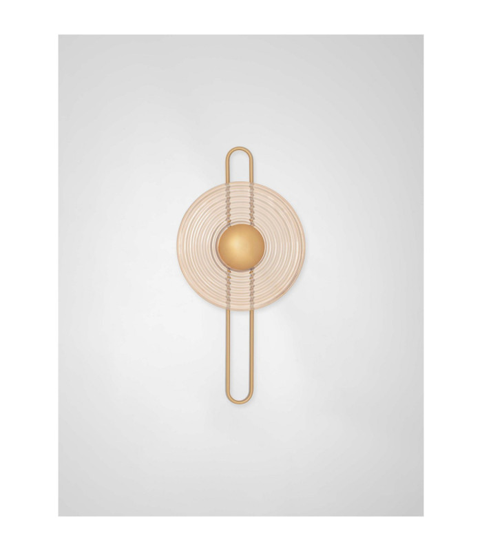 Nous II 30cm Integrated LED Wall Lamp Brass Gold Amber LED 8W 304lm 3000K-3