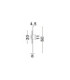 Nous II 30cm Integrated LED Wall Lamp Brass Gold Amber LED 8W 304lm 3000K-7