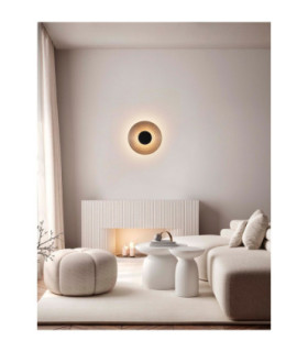 Nous Integrated LED Wall Lamp Black Nickel Smokey LED 8W 72lm 3000K-2