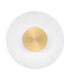 Vetrio 20cm Integrated LED Wall Lamp Brass Gold Clear LED 6W 203lm 3000K-1