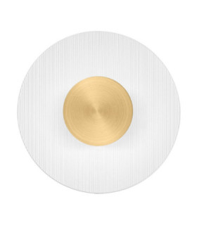 Vetrio 20cm Integrated LED Wall Lamp Brass Gold Clear LED 6W 203lm 3000K-1