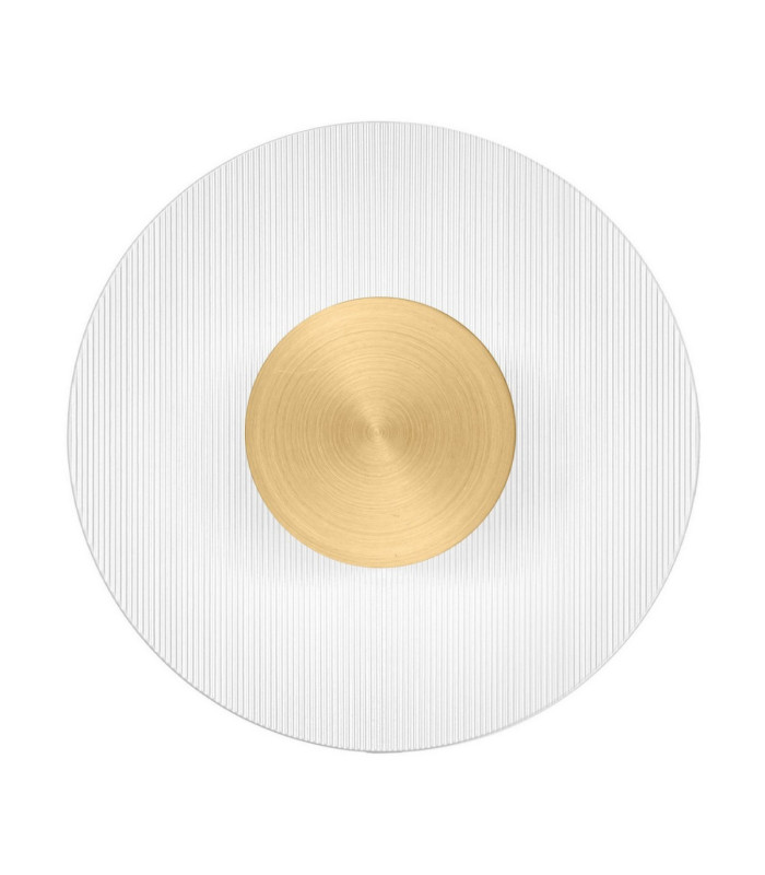 Vetrio 20cm Integrated LED Wall Lamp Brass Gold Clear LED 6W 203lm 3000K-1