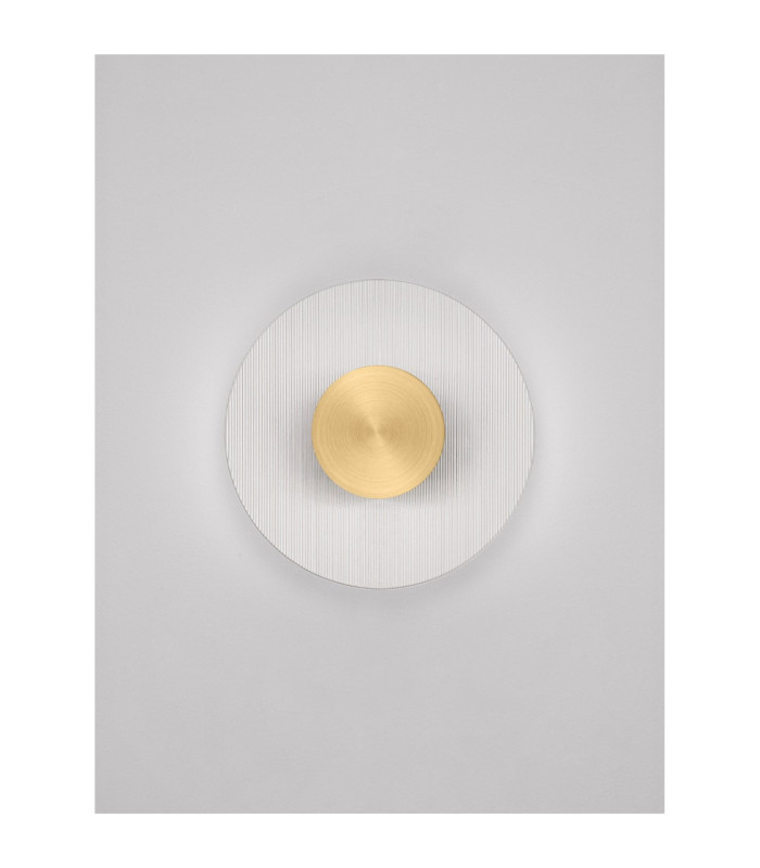 Vetrio 20cm Integrated LED Wall Lamp Brass Gold Clear LED 6W 203lm 3000K-3