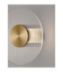Vetrio 20cm Integrated LED Wall Lamp Brass Gold Clear LED 6W 203lm 3000K-5