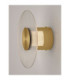 Vetrio 20cm Integrated LED Wall Lamp Brass Gold Clear LED 6W 203lm 3000K-6