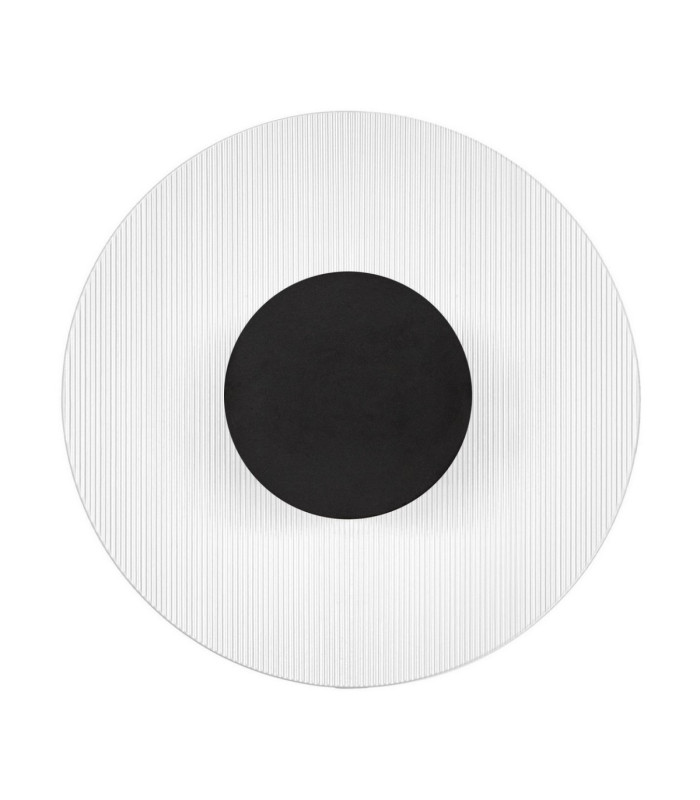 Vetrio 20cm Integrated LED Wall Lamp Matt Black Clear LED 6W 203lm 3000K-1