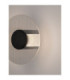 Vetrio 20cm Integrated LED Wall Lamp Matt Black Clear LED 6W 203lm 3000K-2