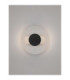 Vetrio 20cm Integrated LED Wall Lamp Matt Black Clear LED 6W 203lm 3000K-4