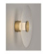 Vetrio 30cm Integrated LED Wall Lamp Brass Gold Clear LED 6W 203lm 3000K-2