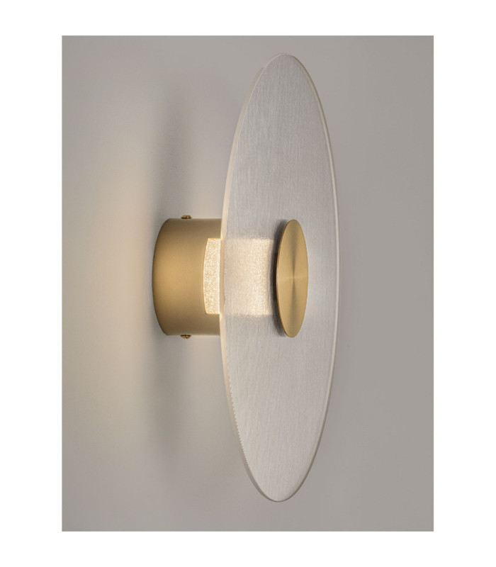 Vetrio 30cm Integrated LED Wall Lamp Brass Gold Clear LED 6W 203lm 3000K-2