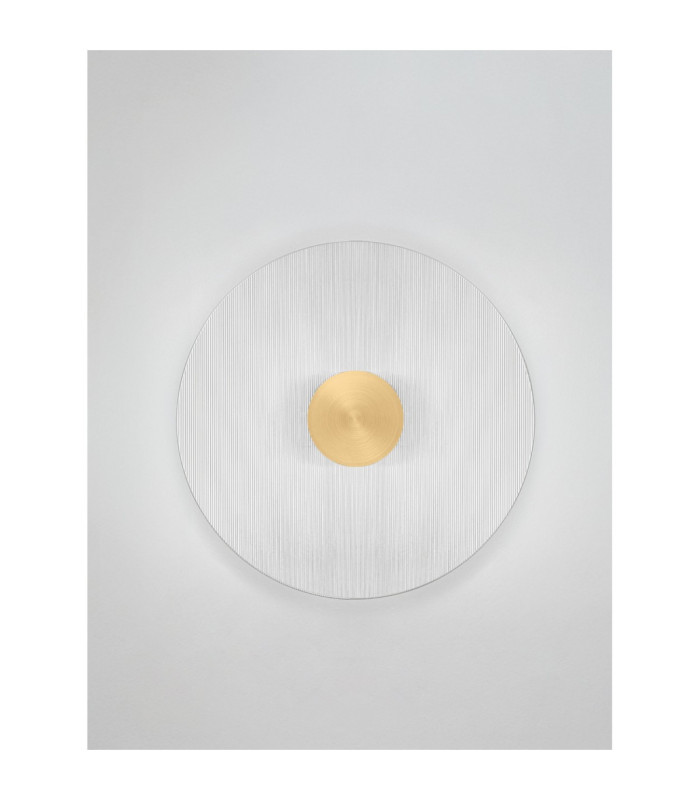 Vetrio 30cm Integrated LED Wall Lamp Brass Gold Clear LED 6W 203lm 3000K-3