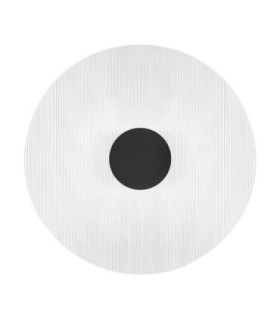 Vetrio 30cm Integrated LED Wall Lamp Matt Black Clear LED 6W 203lm 3000K-1