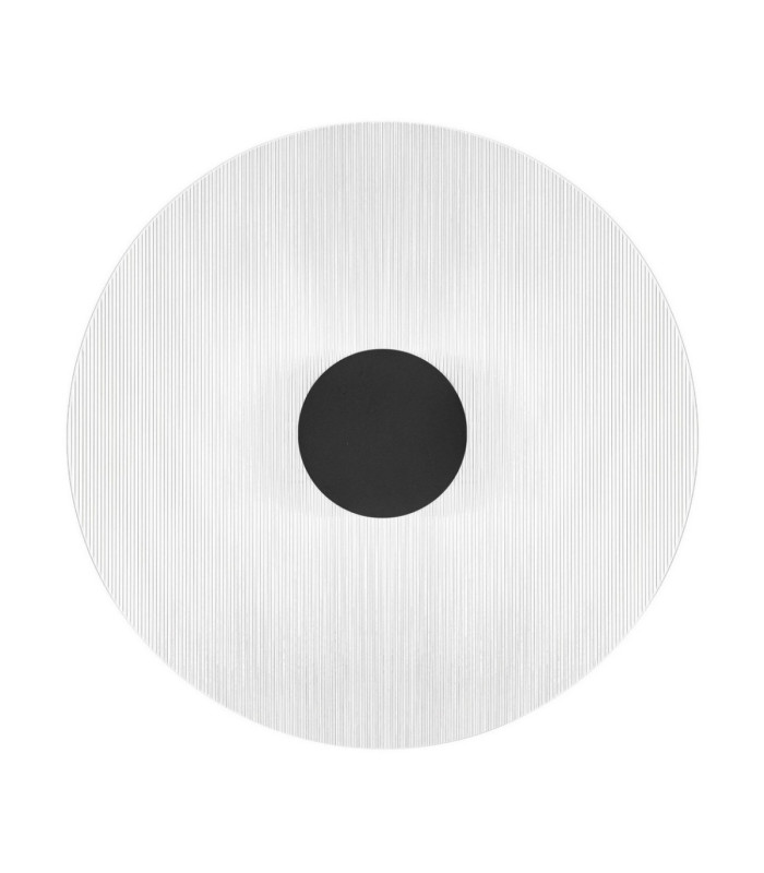 Vetrio 30cm Integrated LED Wall Lamp Matt Black Clear LED 6W 203lm 3000K-1
