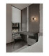 Vetrio 30cm Integrated LED Wall Lamp Matt Black Clear LED 6W 203lm 3000K-2