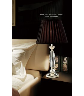 Crystal Table Lamp (SHADE SOLD SEPARATELY) 1 Light Silver - 2