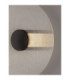 Vetrio 30cm Integrated LED Wall Lamp Matt Black Clear LED 6W 203lm 3000K-6