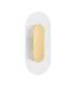 Vetrio Oval Integrated LED Wall Lamp Brass Gold Clear LED 6W 203lm 3000K-1