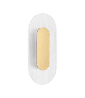 Vetrio Oval Integrated LED Wall Lamp Brass Gold Clear LED 6W 203lm 3000K-1