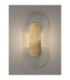 Vetrio Oval Integrated LED Wall Lamp Brass Gold Clear LED 6W 203lm 3000K-2