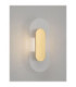 Vetrio Oval Integrated LED Wall Lamp Brass Gold Clear LED 6W 203lm 3000K-4