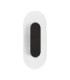 Vetrio Oval Integrated LED Wall Lamp Matt Black Clear LED 6W 203lm 3000K-1