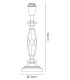 Crystal Table Lamp (SHADE SOLD SEPARATELY) 1 Light Silver - 3