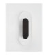 Vetrio Oval Integrated LED Wall Lamp Matt Black Clear LED 6W 203lm 3000K-3