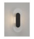 Vetrio Oval Integrated LED Wall Lamp Matt Black Clear LED 6W 203lm 3000K-4