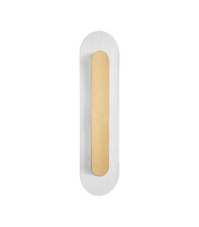 Vetrio Integrated LED Wall Lamp Brass Gold Clear LED 12W 555lm 3000K-1