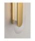 Vetrio Integrated LED Wall Lamp Brass Gold Clear LED 12W 555lm 3000K-2