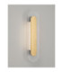 Vetrio Integrated LED Wall Lamp Brass Gold Clear LED 12W 555lm 3000K-4