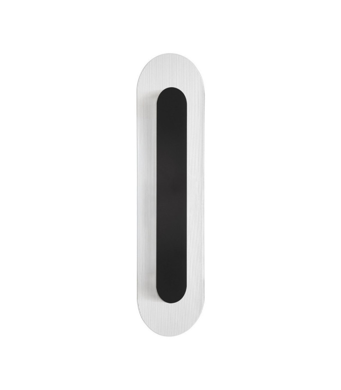 Vetrio Integrated LED Wall Lamp Matt Black Clear LED 12W 555lm 3000K-1