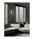 Vetrio Integrated LED Wall Lamp Matt Black Clear LED 12W 555lm 3000K-2