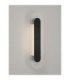 Vetrio Integrated LED Wall Lamp Matt Black Clear LED 12W 555lm 3000K-4